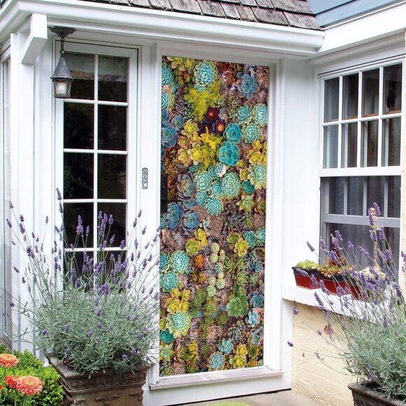 Nature Art Self Stick Vinyl Door Mural Sticker, Peel and Stick Removable Refrige - Picture 5 of 9